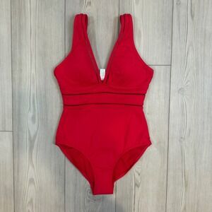 Sea Level Swim Australia Essentials Spliced One Piece Red Swimsuit US 6 NWT